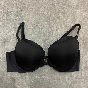 Victoria's Secret Lined Seamless Underwire Bra Black Size 34D
